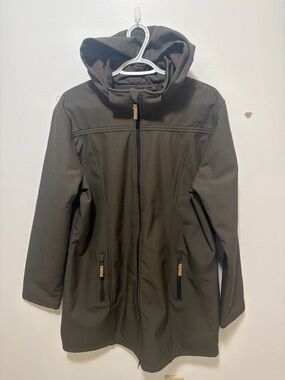 George Olive Hooded Trench Coat